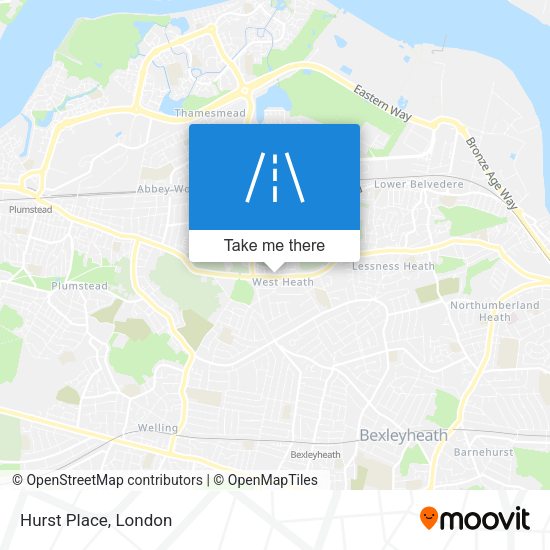 Hurst Place map