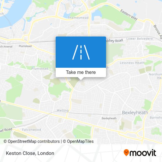 Keston Close map