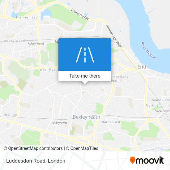 Luddesdon Road map