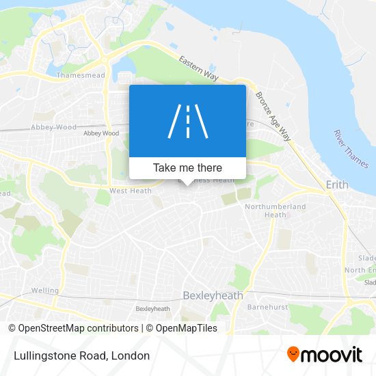 Lullingstone Road map