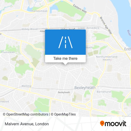 Malvern Avenue map