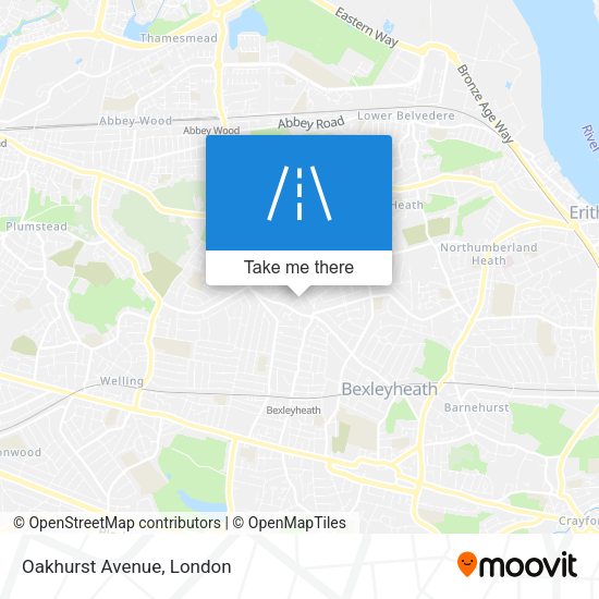 Oakhurst Avenue map