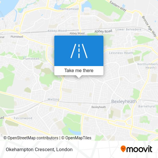 Okehampton Crescent map