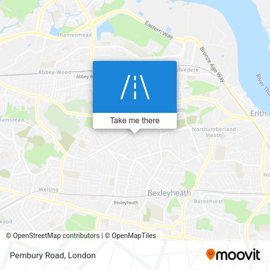 Pembury Road map