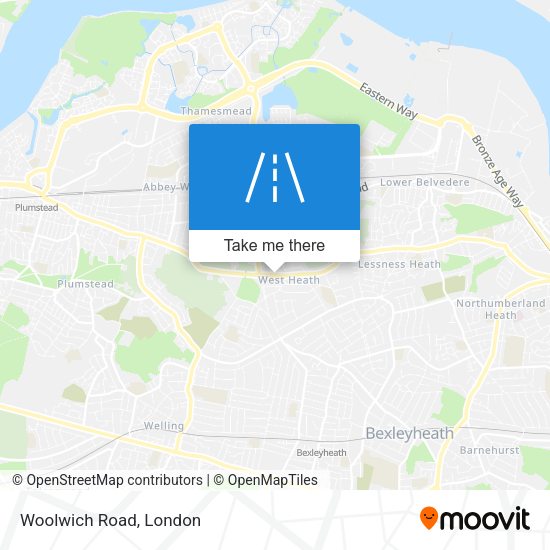 Woolwich Road map