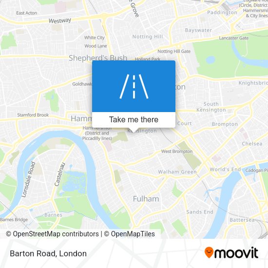 Barton Road map