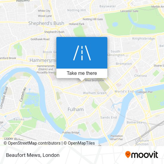 Beaufort Mews map