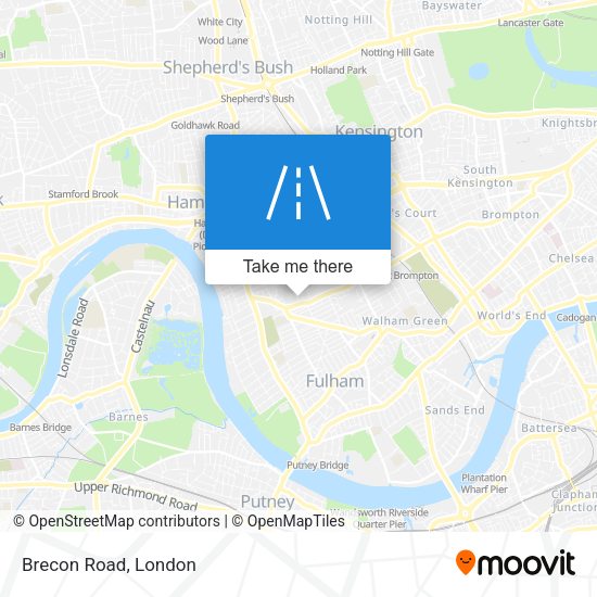 Brecon Road map