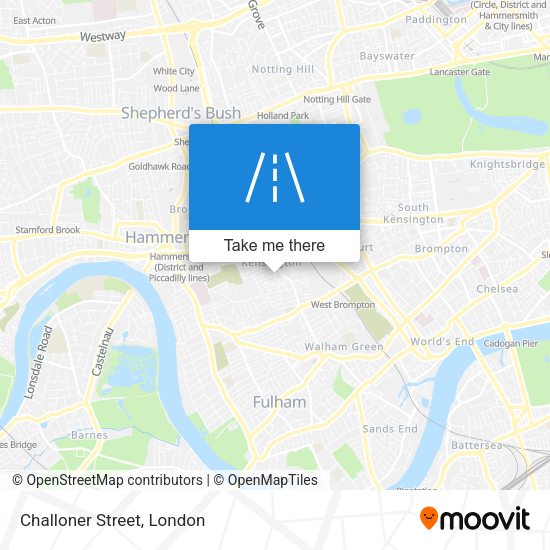 Challoner Street map