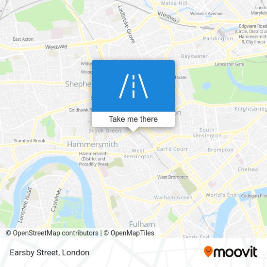 Earsby Street map