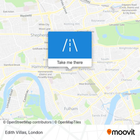 Edith Villas map