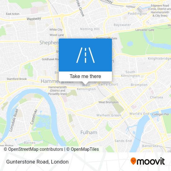 Gunterstone Road map