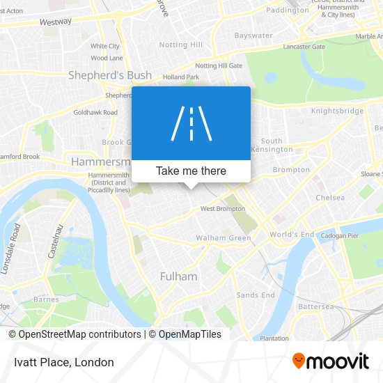 Ivatt Place map