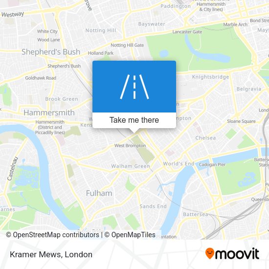 Kramer Mews map