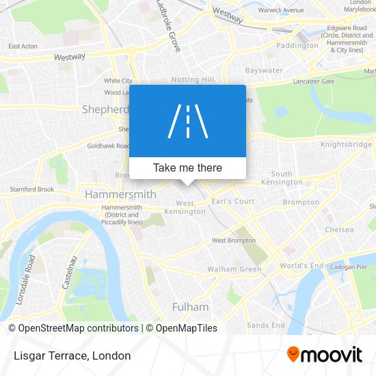 Lisgar Terrace map