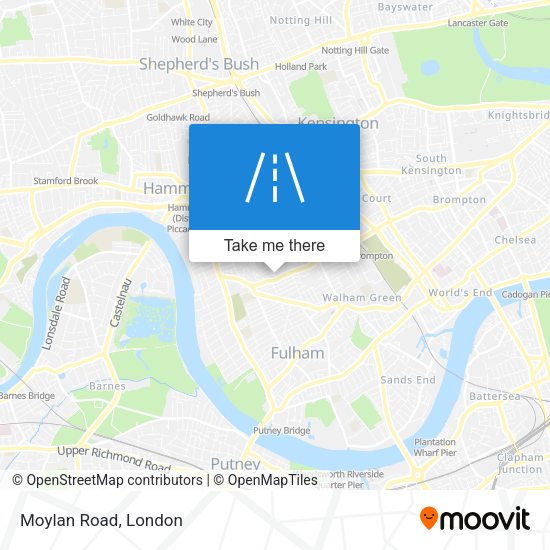 Moylan Road map