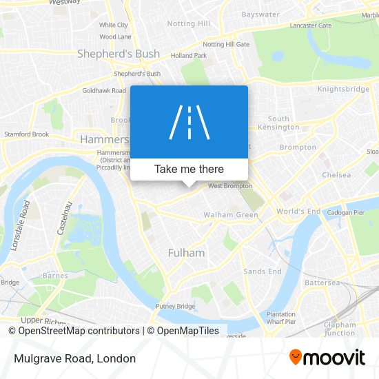 Mulgrave Road map