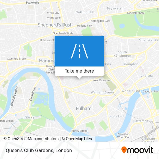 Queen's Club Gardens map
