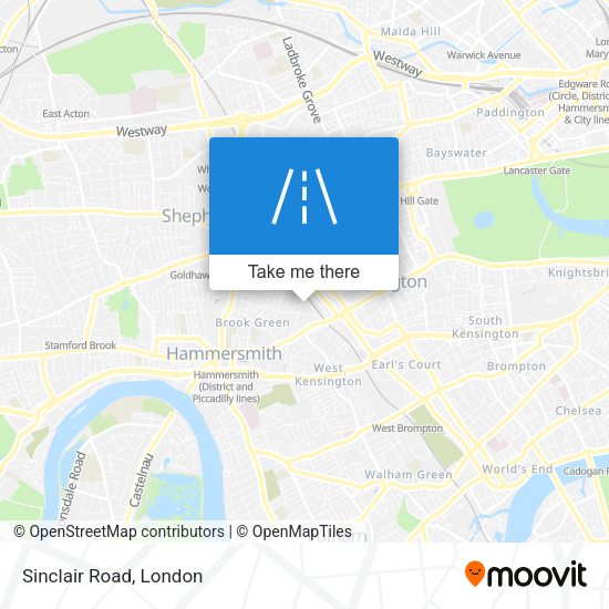 Sinclair Road map