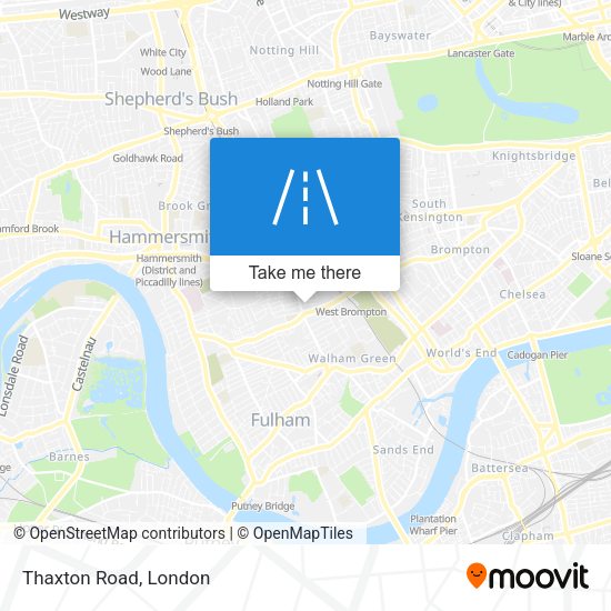 Thaxton Road map