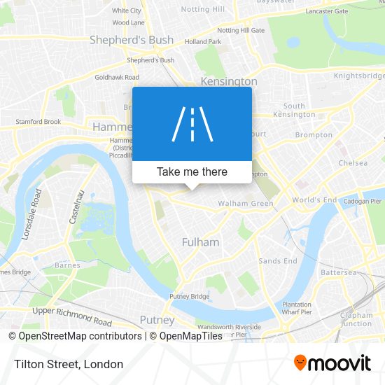 Tilton Street map
