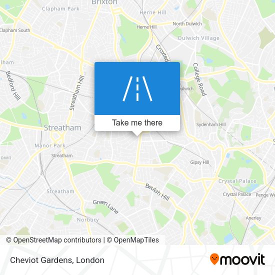 Cheviot Gardens map