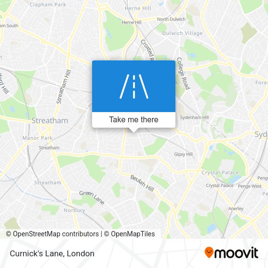 Curnick's Lane map