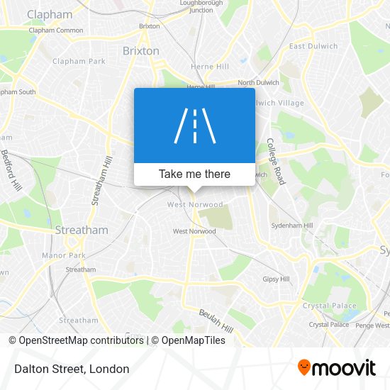 Dalton Street map
