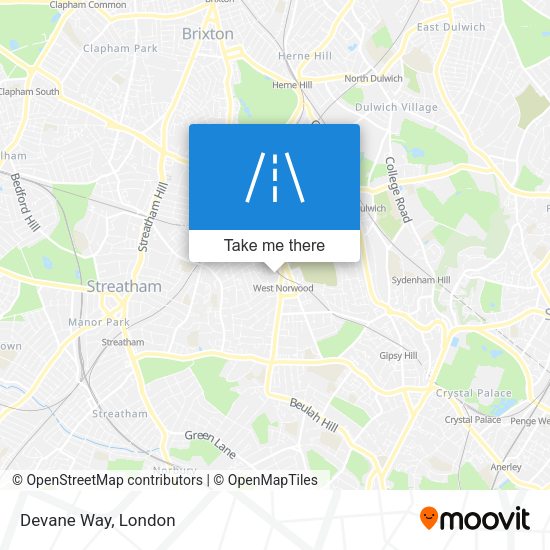 Devane Way map