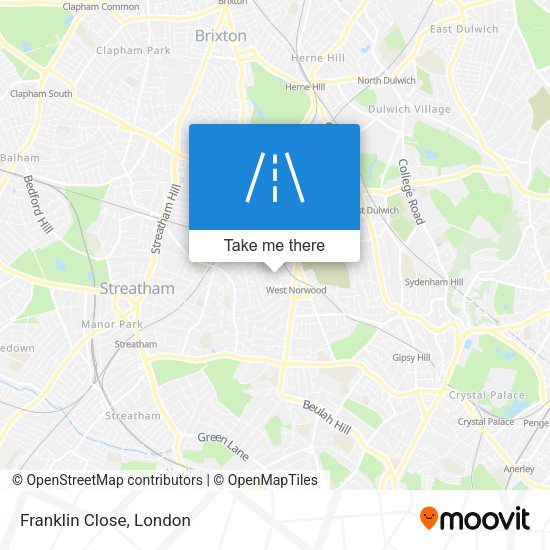 Franklin Close map