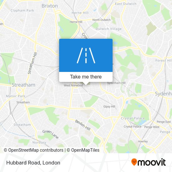 Hubbard Road map