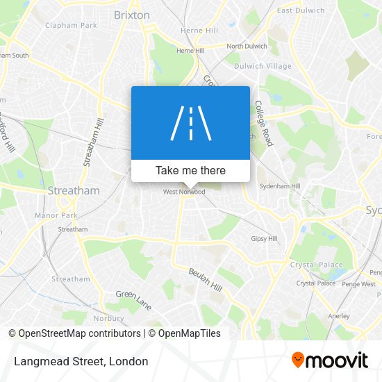 Langmead Street map