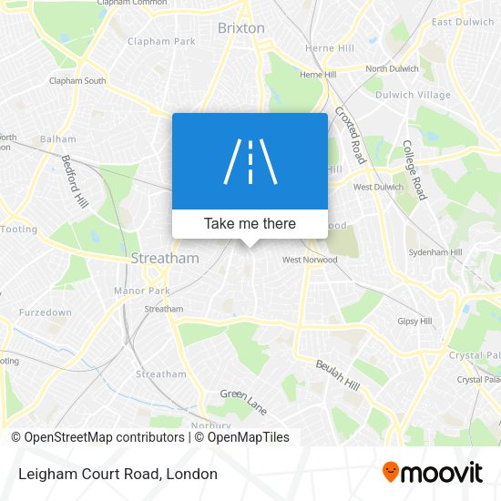 Leigham Court Road map