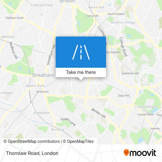 Thornlaw Road map