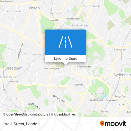Vale Street map