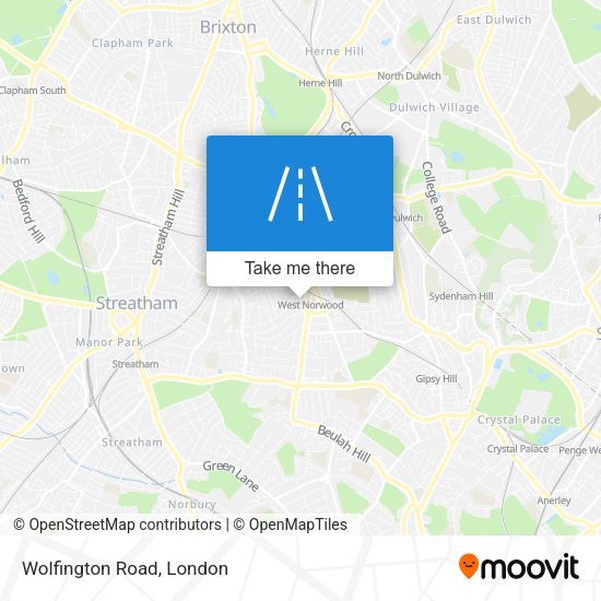 Wolfington Road map