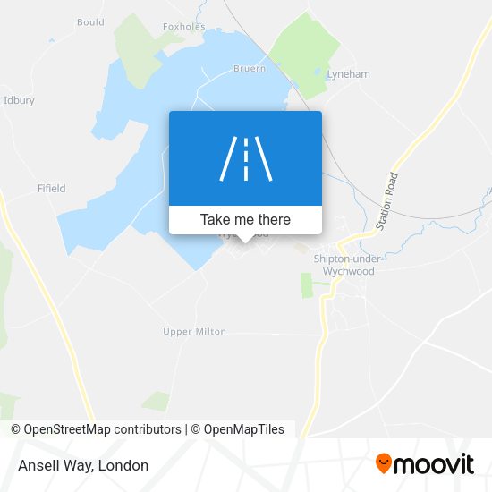Ansell Way map