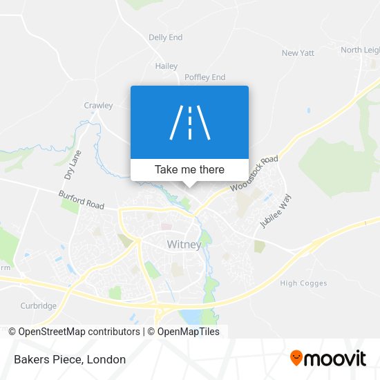 Bakers Piece map
