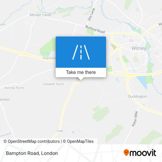 Bampton Road map