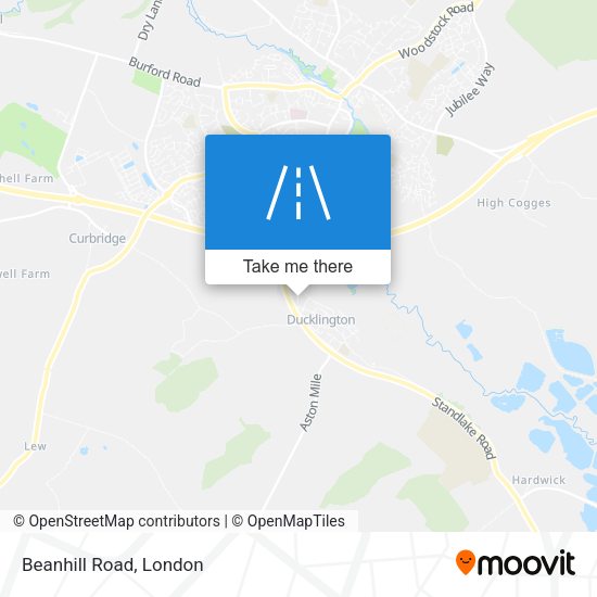 Beanhill Road map