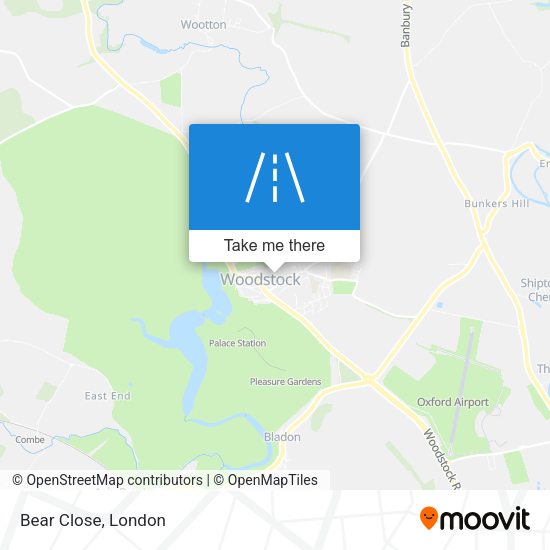 Bear Close map