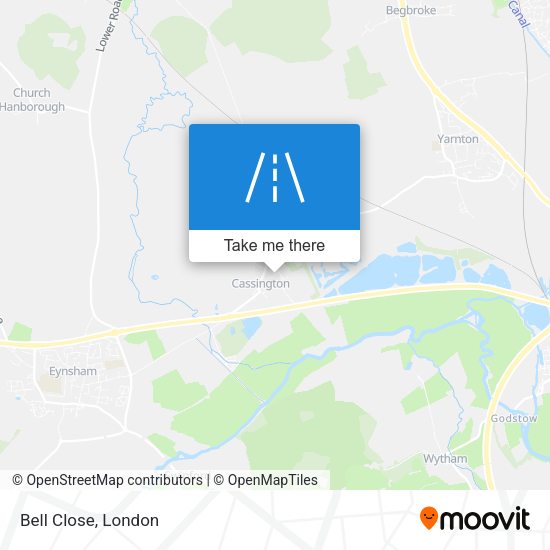 Bell Close map