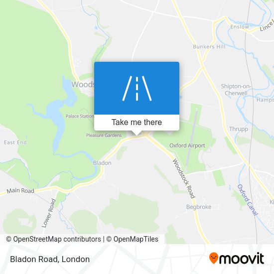 Bladon Road map