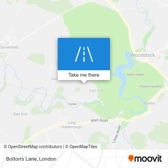 Bolton's Lane map