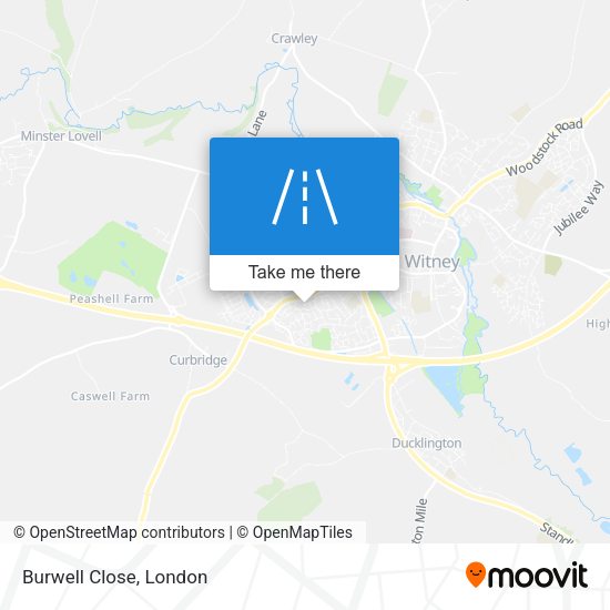 Burwell Close map