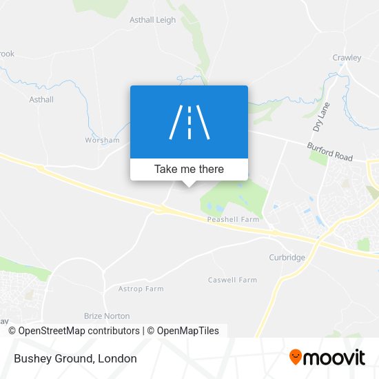 Bushey Ground map