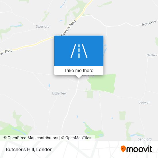 Butcher's Hill map