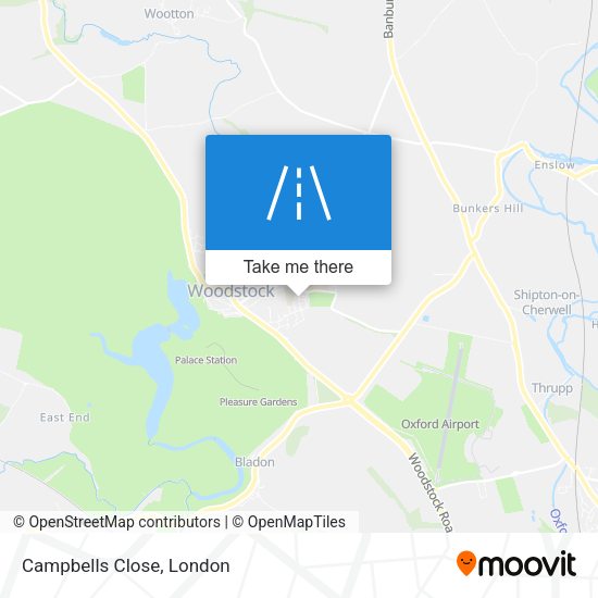 Campbells Close map