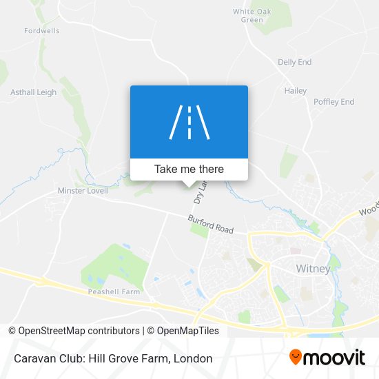 Caravan Club: Hill Grove Farm map