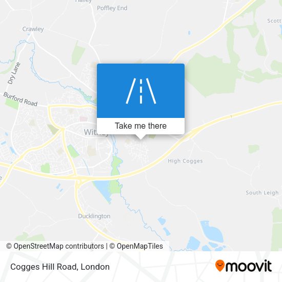 Cogges Hill Road map